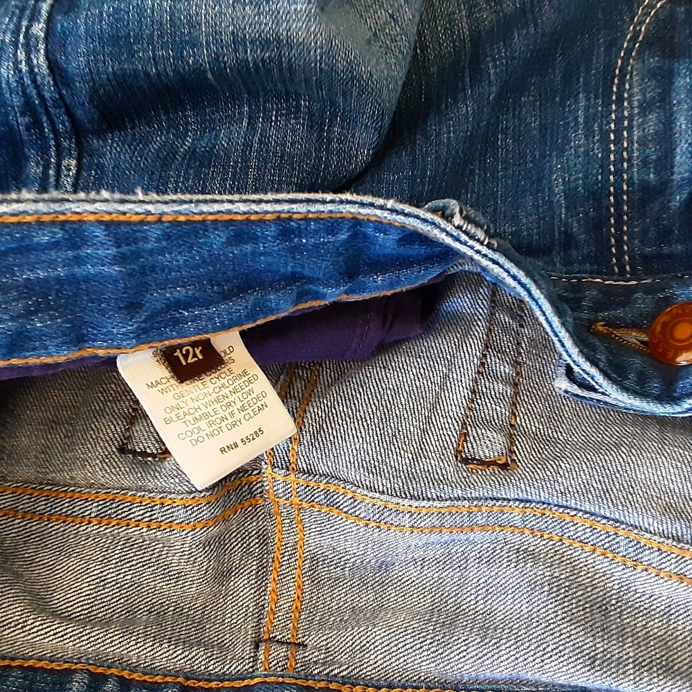 Express Jeans Boot Cut Size 12 Distressed EUC - Picture 9 of 11